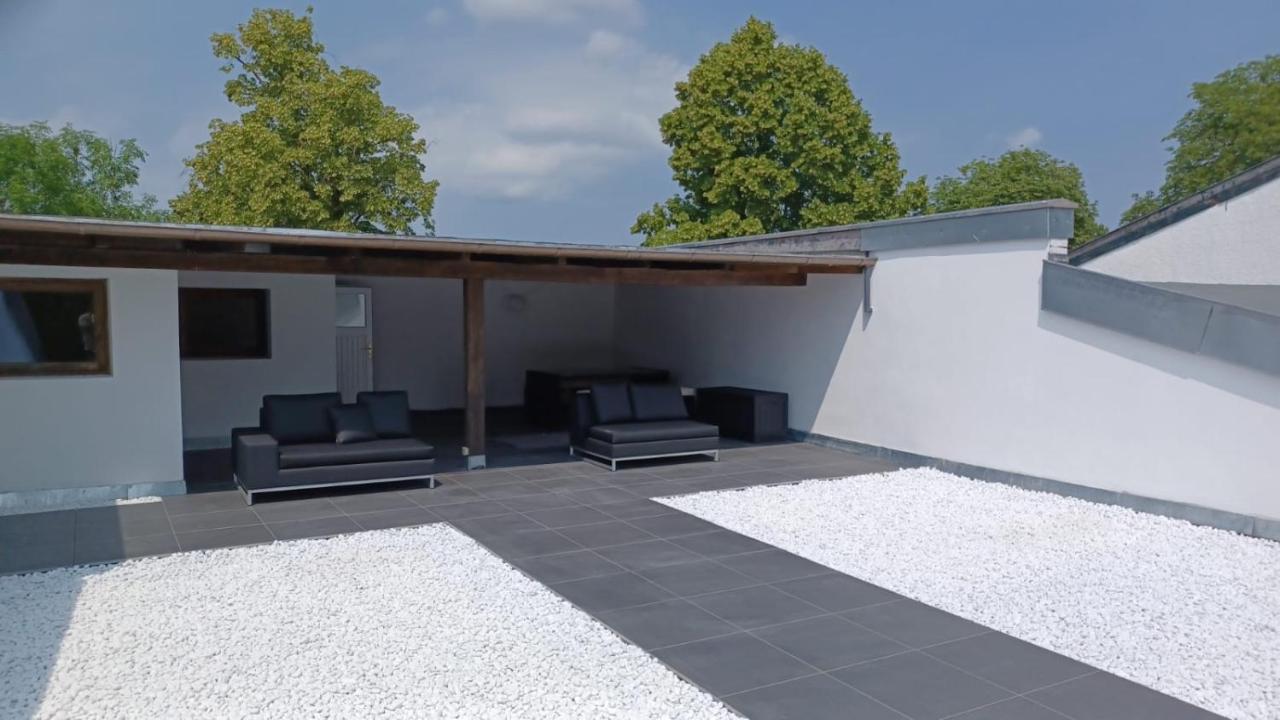 Ferienwohnung Mit Kamin Und Traumhafter Dachterrasse Mit Weitblick In Die Natur Neu Gaarz Exteriér fotografie