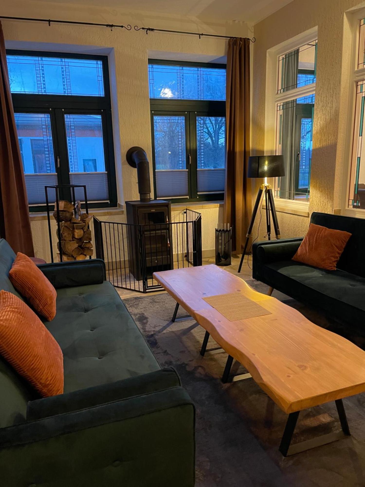 Ferienwohnung Mit Kamin Und Traumhafter Dachterrasse Mit Weitblick In Die Natur Neu Gaarz Exteriér fotografie